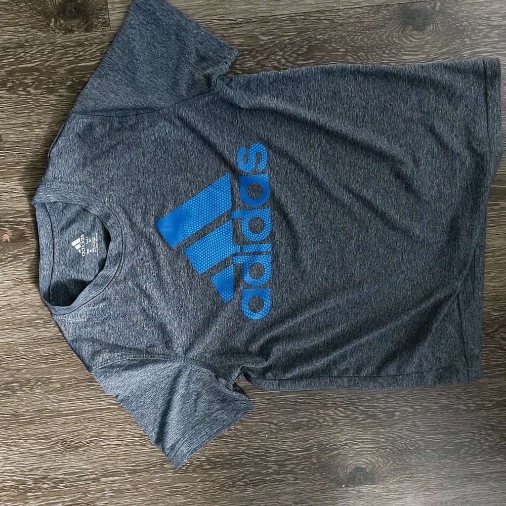 Adidas dry fit grey shirt